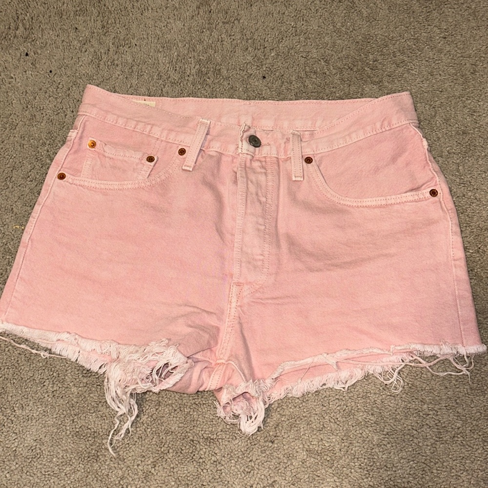 Pink Levi’s Premium Shorts